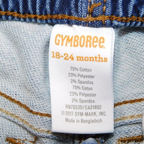 Gymboree 18-24 months 5 Pocket Stretch Blue Jeans - Picture 2 of 5